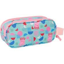 Peppa Pig | Astuccio doppio in 3D - Astuccio ufficiale con licenza - Design compatto - Ideale per scuola e ufficio - Materiale resistente - Chiusura sicura