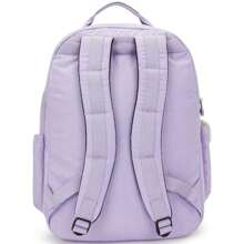 Kipling | Seoul Extra Large Candy Metal Nylon 17" Laptop Backpack |  | Outdoor Lightweight Backpack - Bridal Lav - View 9