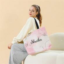 حقيبة قماشية مخصصة قطعة واحدة، تصميم فريد (صورة، مناظر طبيعية، رسوم توضيحية)، قابلة للطي، سعة كبيرة، خفيفة الوزن، أنيقة، حقيبة تسوق شخصية، حقيبة كتف، حقيبة تسوق يومية للعودة إلى المدرسة