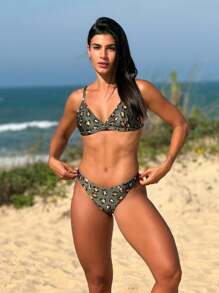 Women Bikini Sets - 墨綠色 - 查看 1