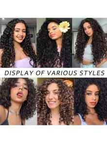 18-24 Inches Freetress Deep Twist Crochet Hair Natural Synthetic Braids Gradient Color Crochet Hair Extensions - Pink - View 7