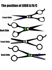 1 pieza Tijeras de peluquería de 5,5 pulgadas con LOGO personalizado, juego de tijeras de peluquero profesional en acero inoxidable, herramientas de peluquería para corte de cabello y entresacado