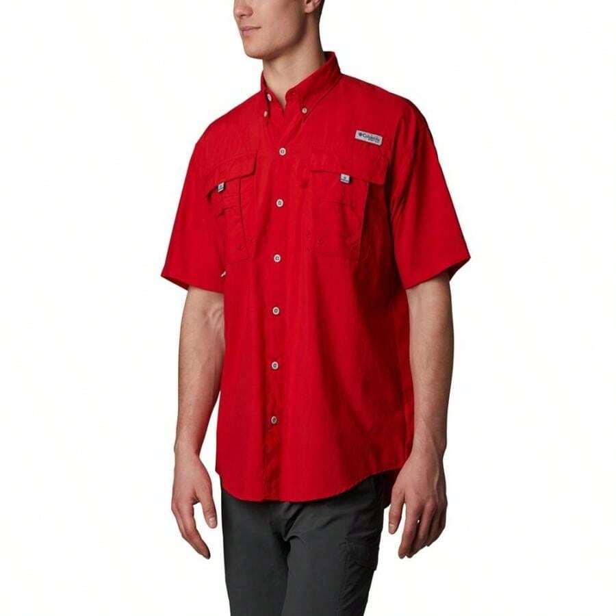 Columbia PFG 男友风 Bahama II UPF-50 速干衬衫 - 紅色火花 - 查看 1
