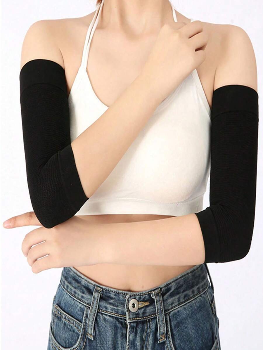 1 Pair Of Arm Weight Loss Shaper Wrap Massager, Arm Compression Sleeve On Lister Female Arm Sleeve Gym Gym Accessories Coderas