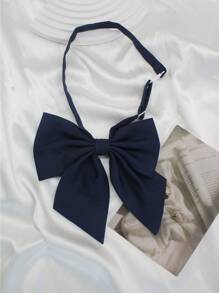 Laço de Borboleta Estilo Universitário de Tamanho Grande Feito à Mão em Poliéster Sólido, Adequado para Uniforme Escolar JK, Uso Diário, Festivais, Etc. Dia dos Namorados