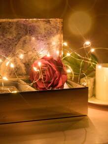 2 Luzes De Fada Luzes De LED 2metros Luzes De Fio Cobre Para Festa Em Casa De Casamento Decoração De Natal - Multicolorido - Visão 3