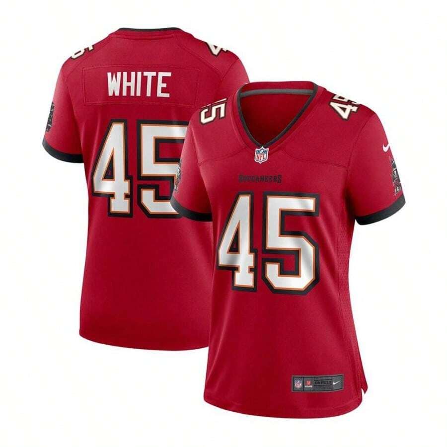 Nike Women's Tampa Bay Buccaneers Game Player Jersey - Devin White - Red - View 1