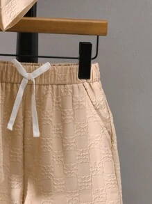 Vihyde 3D-geprägtes Kurzarmhemd und Shorts für Tween Jungen, lässiges Urlaubs-Outfit