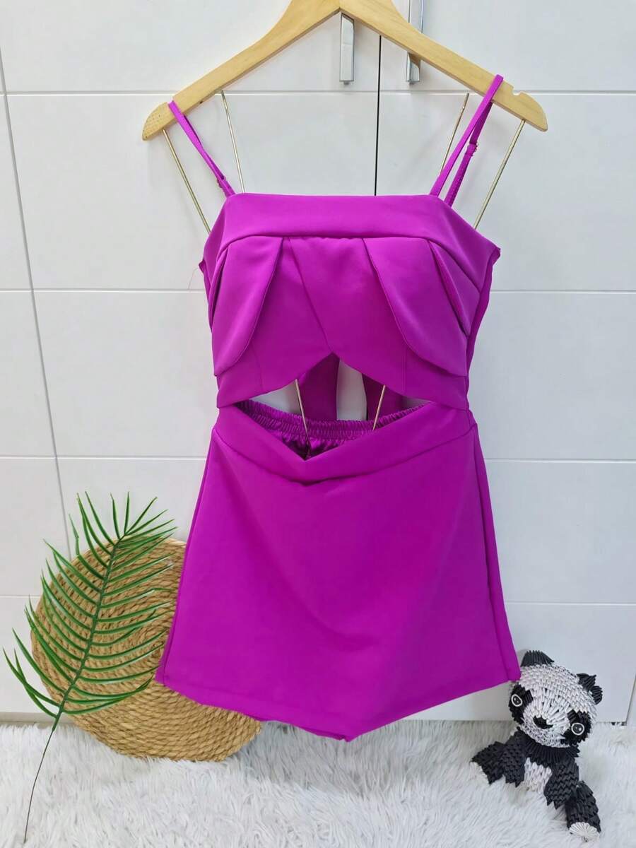 Women Dresses - 中紫紅色 - 查看 1