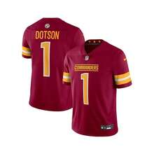 Nike 男士 Jahan Dotson 勃艮第华盛顿指挥官 Vapor Untouchable Limited 球衣 - 酒紅色 - 查看 1