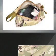 戶外運動腰包，適用於徒步旅行、旅遊、露營、健身、釣魚，可輕鬆便捷地收納物品 - 橄欖綠 - 查看 5