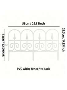 12/24 Chiếc Hàng Rào Biên Giới Trang Trí Sân Vườn, Hàng Rào Viền Nhựa Sân Vườn Ngoài Trời, Viền Thực Vật, Hàng Rào Viền Bãi Cỏ Phần Rào Cản - màu đen - Xem 6