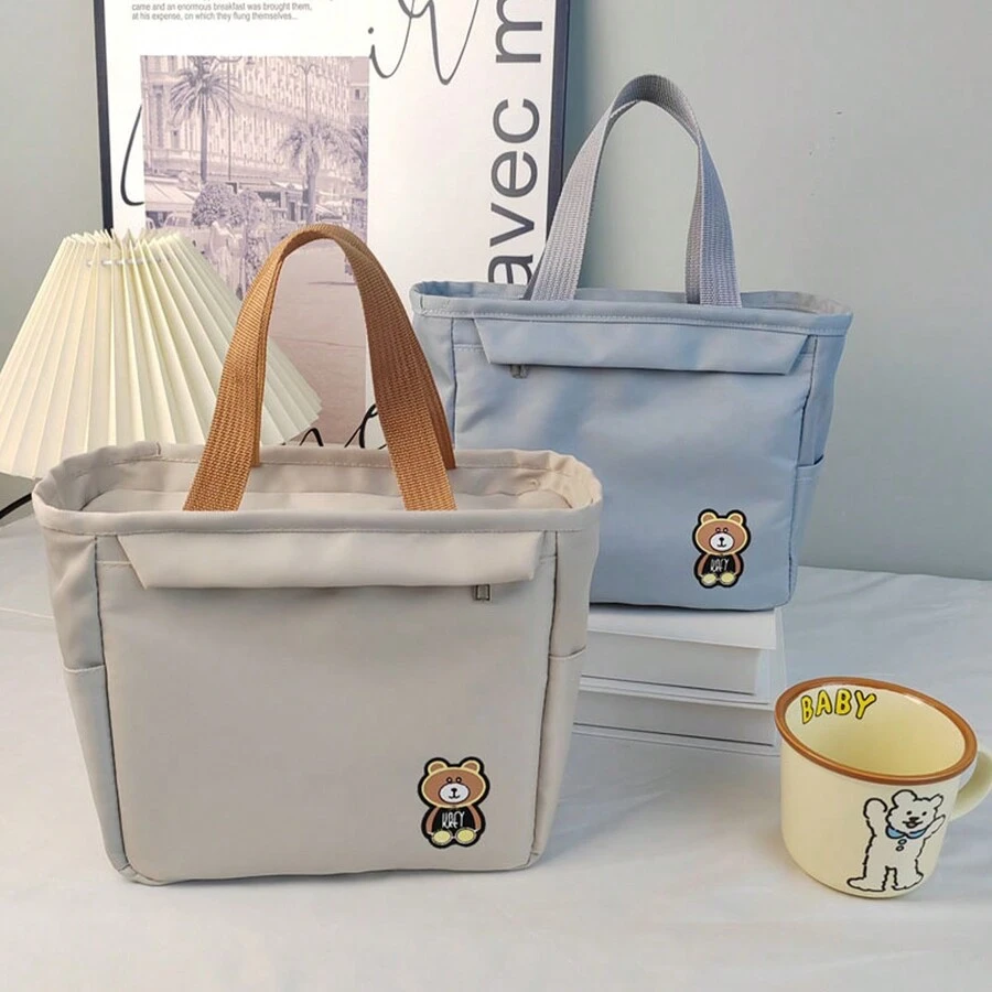 1 pieza Bolsa de almuerzo temática de oso lindo, impermeable e aislada - Multicolor - Ver 1