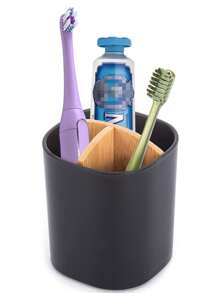 1 pièce Support de brosse à dents et support de dentifrice pour salle de bain, support de brosse à dents pour douche, support multifonctionnel pour brosse à dents, support de brosses à dents pour salle de bain, porte-brosse à dents, décoration de salle de bain, décoration d'automne, retour à l'école