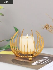 1 pièce Bougeoir en métal de mariage, décoration de cour extérieure, décoration de bureau, tasse à bougie d'aromathérapie, dîner aux chandelles, ambiance de la pièce, convient pour le mariage, les réunions de famille, les fêtes, les aveux, la décoration de table, les cadeaux