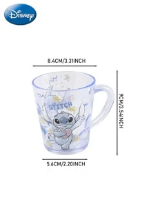 Disney Cốc nước Stitch chính hãng 260ml, chất liệu ABS trong suốt chống vỡ, có thể dùng làm cốc đựng bàn chải đánh răng, cốc súc miệng tại nhà, cốc sữa, cà phê, trà văn phòng, quà tặng sinh nhật, ngày Valentine cho các cặp đôi, lựa chọn trang trí nhà cửa tuyệt vời nhất. - phong cách 1 - Xem 2