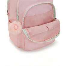 Kipling Mochila para portátil de 17" de nailon y metal estilo caramelo extra grande de Seúl - Rubor Met - Ver 7