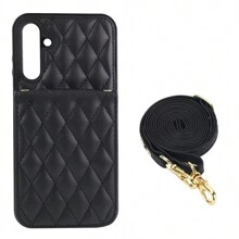 AWQUER 斜挎手机壳适用于 16 15 14 Plus 13 12 Mini 11 Pro Max 8 7 Plus SE 2020 2022，PU 皮革钱包式手机壳适用于 Galaxy S24 S23 S22 S21 FE Note 20 Ultra 10 Plus A55 A15 A54 A14 A73 A53 A13 A72 A52 A71 A51 4G 5G 卡槽 RFID 屏蔽手机袋支架保护套 - 黑色 - 查看 27