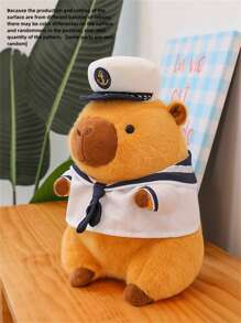 Búp bê Capybara Navy Seal nhồi bông vui nhộn có quần áo có thể tháo rời, Đồ sưu tầm, Trang trí nhà cửa - Màu Khaki - Xem 8
