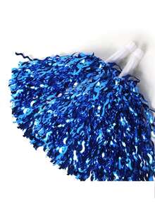 Juegos de 1/2/4 pompones de porristas en colores metálicos para porristas, equipo de baile, ejercicio de porristas, coloridos, pompones para animar con mango de batón, flor de animación con dedos para deportes de espíritu de equipo de adultos, baile de fiesta con bola de flores para el partido de fútbol y baloncesto, evento deportivo - Multicolor - Ver 12