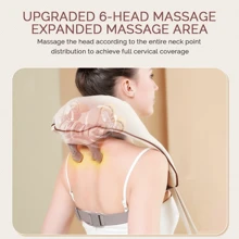 1pc Electric Neck And Shoulder Massager, Wireless Neck And Back Massage Shawl, USB Charging, Home, Office, Driving Kneading Massage Shawl, Mother's Day, Father's Day Gift, Gym, Sport, Gym, Home Exercise, Massager, Massage
