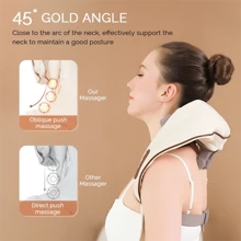 1pc Electric Neck And Shoulder Massager, Wireless Neck And Back Massage Shawl, USB Charging, Home, Office, Driving Kneading Massage Shawl, Mother's Day, Father's Day Gift, Gym, Sport, Gym, Home Exercise, Massager, Massage