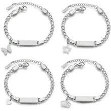 Personalized Custom Name Bracelet Hypoallergenic Stainless Steel Customized Engraved Name Butterfly Heart Crown Star Pendant Bracelet For Women Customized Jewelry Family Love Gift Stylish,Fall Fashion,Contracted,Simple,Casual,Old Money,Cuties Custom,Personalized,Unique Ideal Gifts For Her Girlfriend,Mom,Family,Friends,Daughter For Anniversaries,For Valentine's Day,For Mother's Day,For Birthdays,For Graduation,For Daily Wear,For Weddings,For Prom Valentines