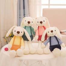 Cute Rabbit Plush Dolls, Soft Plush Dolls, Couple Dolls, Birthday Gifts, Home Decoration - Multi-color Accessories Are Random - View 1