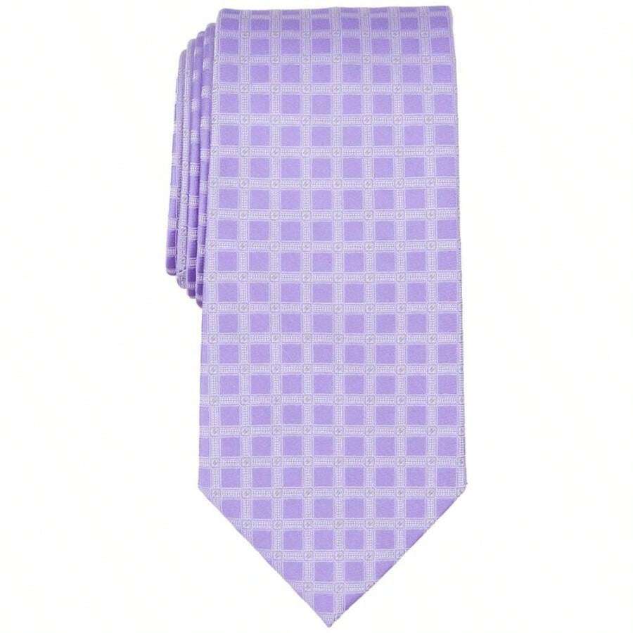 Michael Kors Corbata de retícula de lancha larga para hombre - Morado - Ver 1