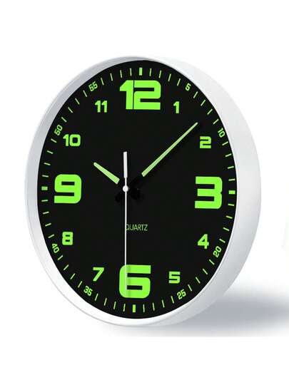 Glow In The Dark Wand Clock, Creative Silent Living Room Bedroom, Home Kitchen, Office Easter Friend "10" 12 "(No Battery) (Needs To Absorb Enough Verlichting Energy Shine),Home ,Room Klok Bedroom Dormitory Back School view 7