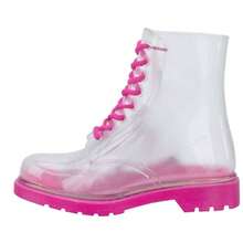 Botas de lluvia transparente Pink - Rosa - Ver 3
