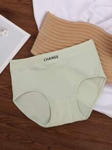 Set de 6 bragas diarias para mujer, cómodas y suaves, con estampado de letras coloridas