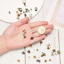 10pcs Alloy Screw Rivets Chicago Screws Garment Accessories For DIY Crafting Jewelry Accessory Making Supplies - Multicolor - View 6