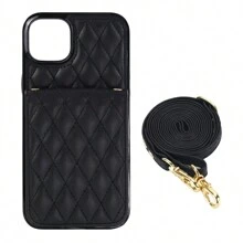 AWQUER 斜挎手机壳适用于 16 15 14 Plus 13 12 Mini 11 Pro Max 8 7 Plus SE 2020 2022，PU 皮革钱包式手机壳适用于 Galaxy S24 S23 S22 S21 FE Note 20 Ultra 10 Plus A55 A15 A54 A14 A73 A53 A13 A72 A52 A71 A51 4G 5G 卡槽 RFID 屏蔽手机袋支架保护套 - 黑色 - 查看 10