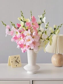 2pcs/6pcs 55cm Artificial Daffodil & Magnolia Silk Flowers, Suitable For Home, Living Room, Wedding, Dining Table Decor, Romantic Theme, Valentine's Day, Gift, Birthday, Graduation Ceremony - White - View 3