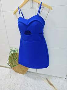 Women Dresses - 寶藍色 - 查看 2