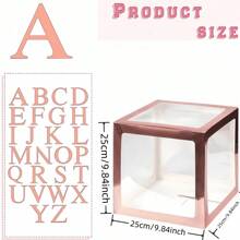 1 szt. Wielokrotnego użytku DIY Nazwa/Pseudonim Sceny Różowo-złoty Przezroczysty Balon Z Skrzynką Na Listy, Nadaje Się Na Wesela, Emerytury, Rocznice, Powrót Do Sezonu Szkolnego, Święta, Pierwsze Urodziny, Rekwizyty Fotograficzne, Papierowe Pudełko Zapakowane Dekoracyjny Różowo-złoty Balon Z 1 szt. Listem, Boże Narodzenie