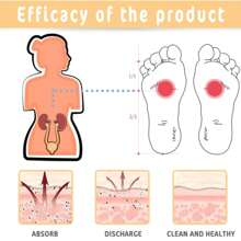 100 parches desintoxicantes kinoki piezas descanso garantizado. - Blanco - Ver 5