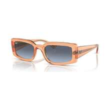 Ray-Ban 男女通用 Kiliane 太阳镜，RB4395 - 透明橙 - 查看 1