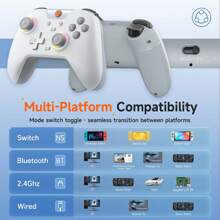 EasySMX Contrôleur de jeu multiplateforme EasySMX X05 avec manettes à effet Hall, connexion tri-mode compatible avec PC/Android/iOS/NS/Tablette, pour Black Myth Wukong