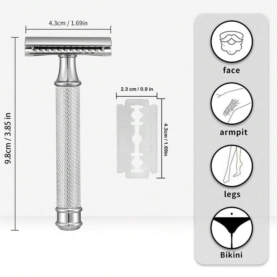 Premium Single Blade Safety Razors, Double Edge Razor Blade, Shaving Razors For Men With Razor