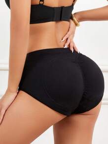 1pc Butt Lifter Panties With Padded Inserts, Fake Butt Shapewear Triangle Underwear For Women