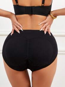 1pc Butt Lifter Panties With Padded Inserts, Fake Butt Shapewear Triangle Underwear For Women