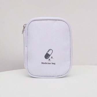 1pc Travel Home Portable Small Medicine Bag With The Small Medicine Bag Small Storage Bag Medicine Convenient Package Medicine Bag Medicine Storage Bag Medicine Organizer First Aid Kit First Aid Bag Travel Accessories Travel Organizer Travel Essentials Travel Stuff Travelling Bag College Vacation Cruise Summer Holiday Essentials For Outdoor Camping Hiking Hunting