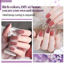 JODSONE 36 PCS Gel Nail Polish Set-32 Colors Gel Polish Kit Base Coat Glossy Matte And Glitter Top Coat Nail Polish Set Green Blue Red Pink Collection Gifts For Women - 凝膠顏色05 - 查看 4