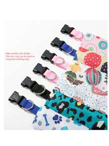 Cartoon Printed Dog Bandana, Triangle Bib, Pet Scarf. Soft And Absorbent Saliva Towel For Cat And Dog, Decorative Towel