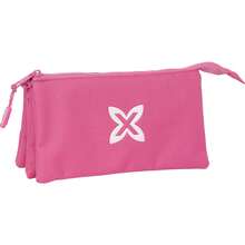 Triple Munich Basic "Fuchsia" Pencil Case - Officially Licensed Pencil Case - Compact Design - Ideal For School And Office - Resistant Material - Secure Closure - 彩色 - 查看 1