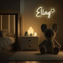 Custom Neon Sign, Customized LED Neon Light Name Sign, Room Decor, Personalized Wedding Neon Sign, Home Bedroom Decor, Birthday Holiday Gift, Party Shop Or Business Illuminated Sign - 12in-4letters - View 12