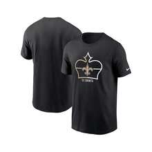 Nike Boyfriend Style Men's Black New Orleans Saints Essential Local Phrase T-Shirt - Black - View 1