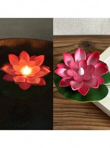6pcs LED Floating Waterproof Lotus Flower Lights, LED Waterproof Lotus Flower Night Lights, Waterproof Lotus Lights For Swimming Pool Decor, Suitable For Wishing, River Or Swimming Pool Decoration, Christmas Garden Water Pool Fountain Decor Lights - Random Color - View 17